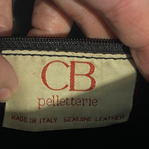 CB Pelletterie Made in Italy Black Genuine Full Leather Backpack Shoulder Bag - Picture 9 of 10